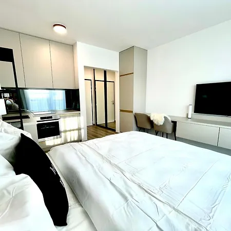 Brand New Minimalist Flat, Free Parking & Wifi Appartement *